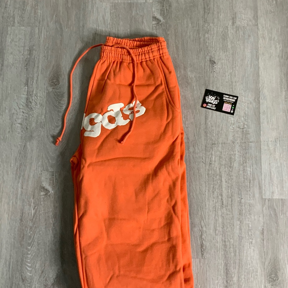 Orange Sp5der Sweatpants - Picture 3 of 6